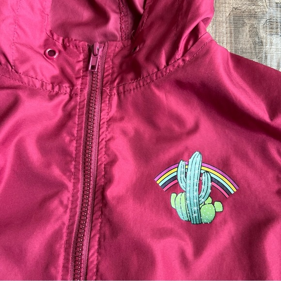 Empyre Red Graphic Hoodie Windbreaker Jacket - Picture 6 of 7
